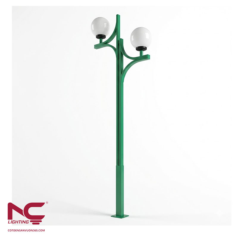 Cột đèn sân vườn thân thép 5 Cột đèn sân vườn thân thép