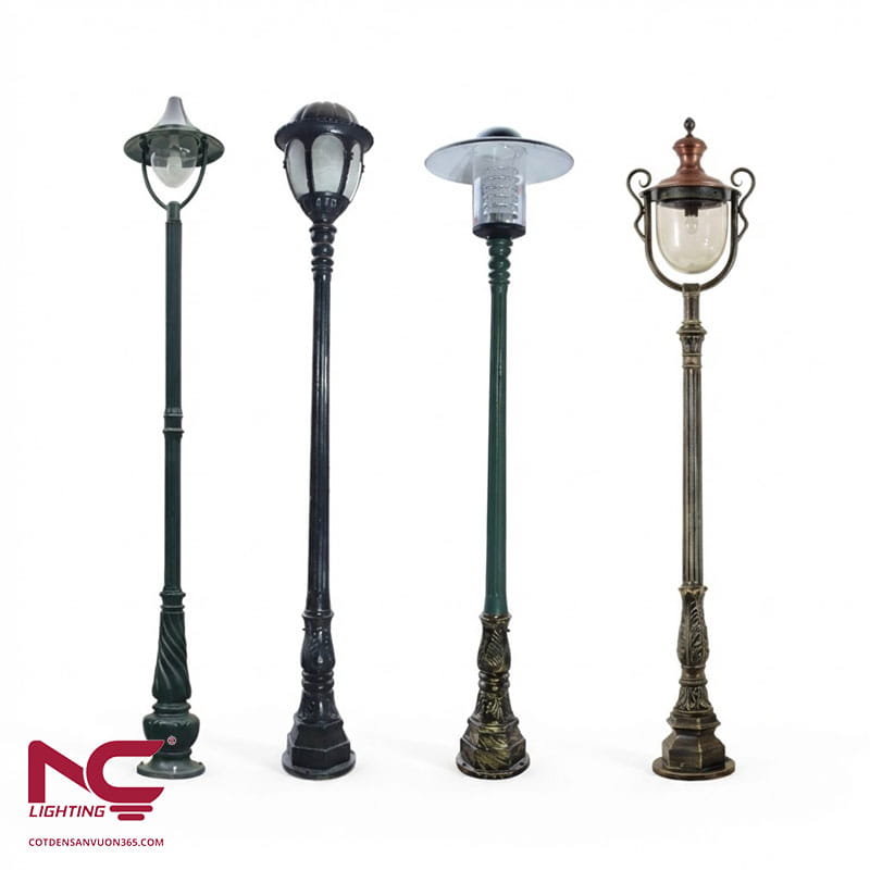 cột đèn chiếu sáng sân vườn - cotdensanvuon365