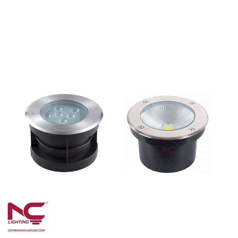 đèn led âm đất cotdensanvuon365