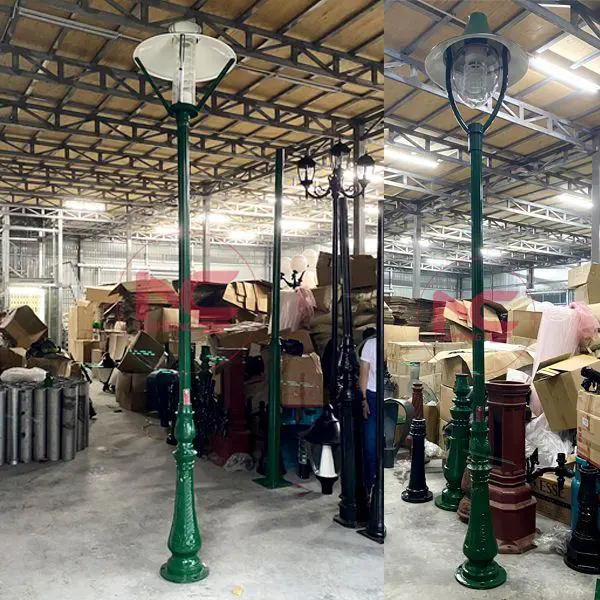 cột đèn trang trí 1 bóng, mẫu đèn sân vườn đẹp, Cột đèn sân vườn 1 bóng