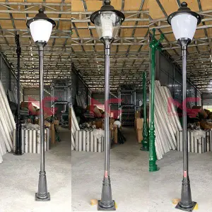 cột đèn trang trí 1 bóng DC11, Cột đèn sân vườn 1 bóng