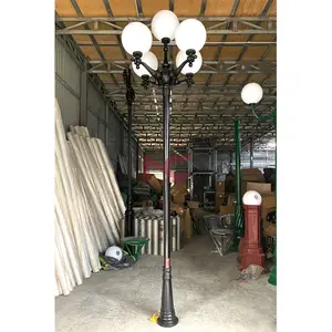 cột đèn trang trí sân vườn 1 bóng, Cột đèn sân vườn 5 bóng
