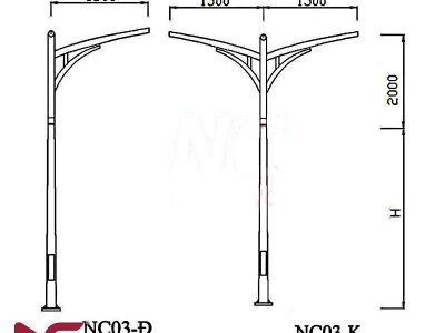Cột đèn chiếu sáng NC-03