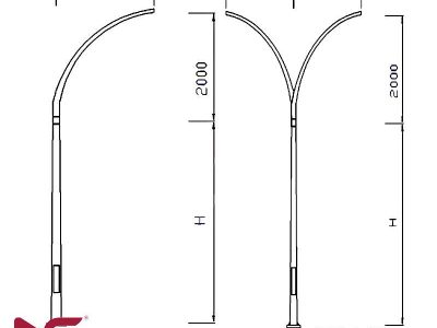 Cột đèn đường phố NC-06