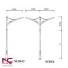 Trụ đèn cao áp đường phố NC - 08