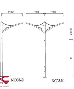 Trụ đèn cao áp đường phố NC - 08