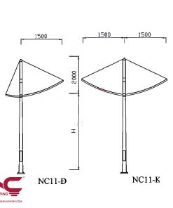 Trụ đèn đường cao áp NC -11
