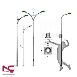 Cột đèn sân bóng chuyền