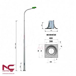 Cột Đèn Cao Áp 7m