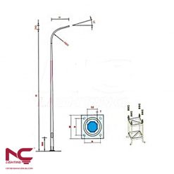 Cột Đèn Cao Áp 8m