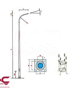 Cột Đèn Cao Áp 8m