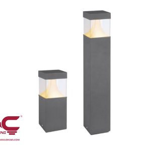 Đèn Nấm Vuông Đầu Nhựa Trong DN19