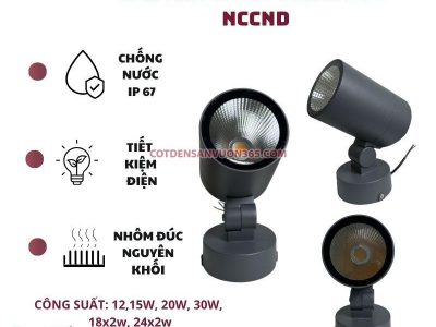 Đèn Chiếu Cây Nhôm Đúc Cao Cấp NCCND Cột đèn sân vườn 365