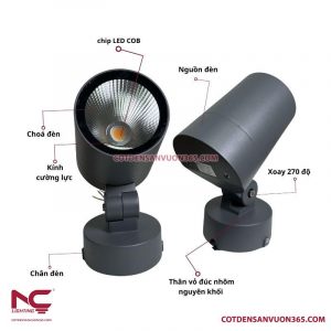 Đèn chiếu cây nhôm đúc cao cấp NCCND