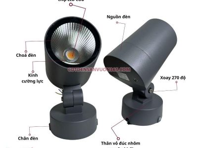 Đèn chiếu cây nhôm đúc cao cấp NCCND