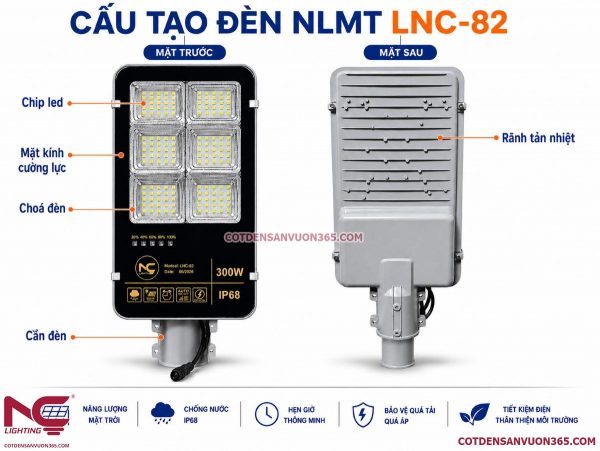 Đèn Đường Năng Lượng Mặt Trời LNC-82