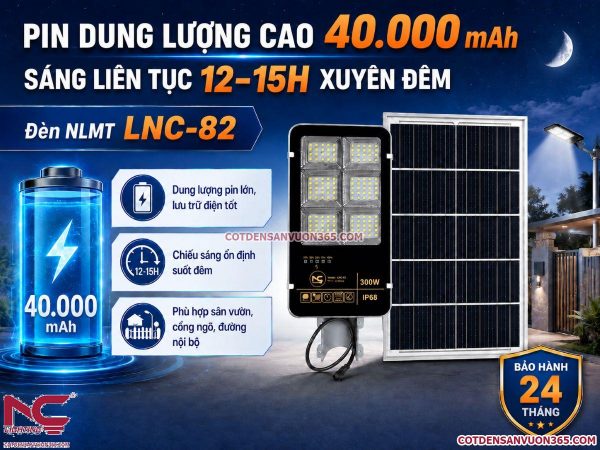Đèn Đường Năng Lượng Mặt Trời LNC-82