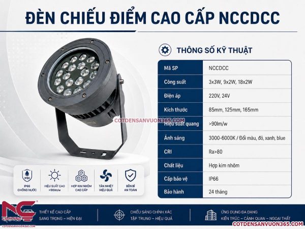 Đèn Chiếu Điểm Cao Cấp NCCDCC