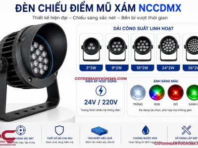 Đèn Chiếu Điểm Mũ Xám NCCDMX