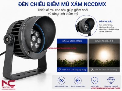 Đèn Chiếu Điểm Mũ Xám NCCDMX