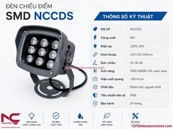 Đèn Chiếu Điểm SMD NCCDS