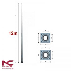 Cột Đèn Cao Áp 12m