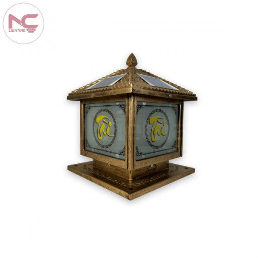 Mẫu Đèn Trụ Thư Pháp Năng Lượng Mặt Trời LNC-TC-05 250mm