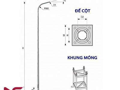 Trụ Đèn Cao Áp 6m