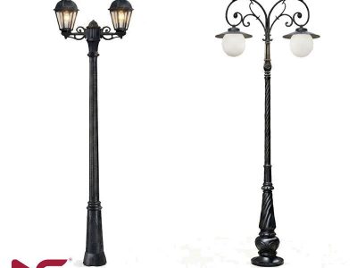 Cột đèn sân vườn 2 bóng
