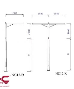 Cột Đèn Cao Áp NC-12
