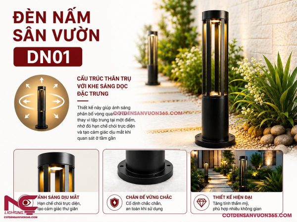 Đèn Nấm Sân Vườn DN01