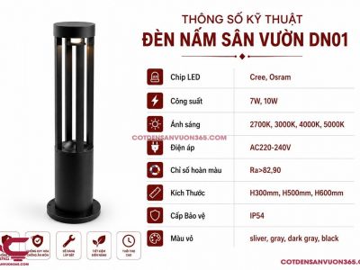 Đèn Nấm Sân Vườn DN01