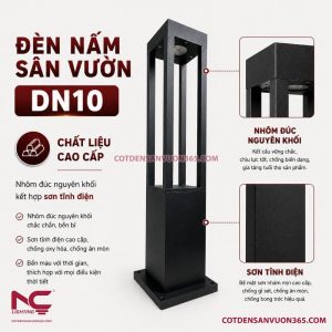 Đèn Nấm Sân Vườn DN10 22 Đèn nấm sân vườn DN10