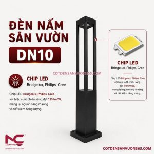 Đèn Nấm Sân Vườn DN10 17 Đèn nấm sân vườn DN10