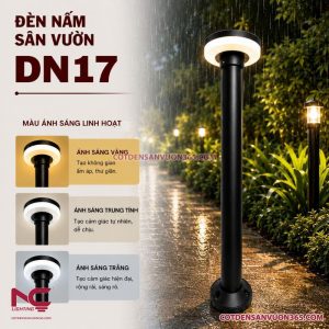 Đèn Nấm Mũ Đen DN17