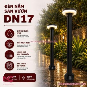 Đèn Nấm Mũ Đen DN17