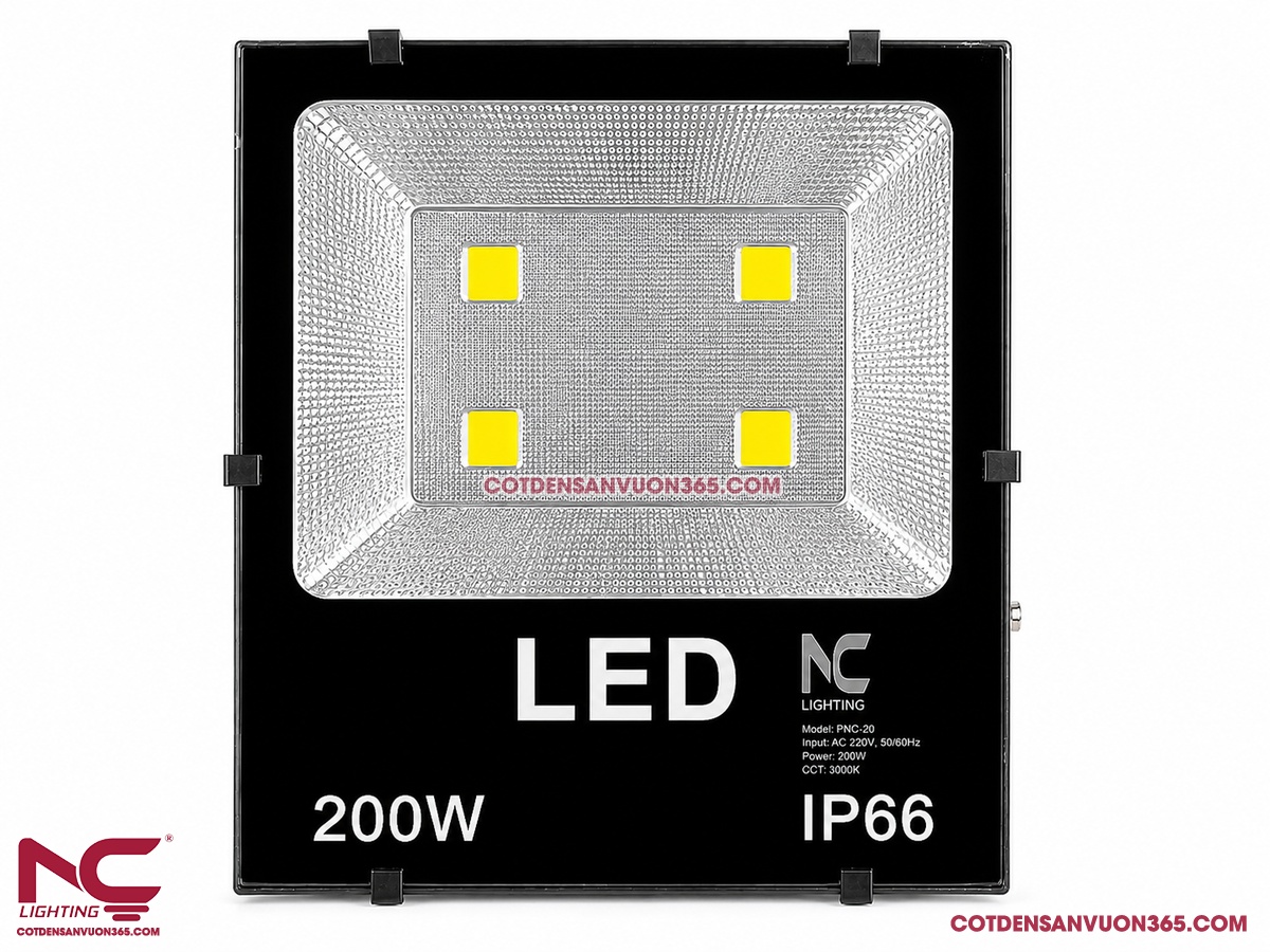 Đèn Pha Led PNC-20 P=200W 3 Đèn Pha Led PNC-20 P=200W