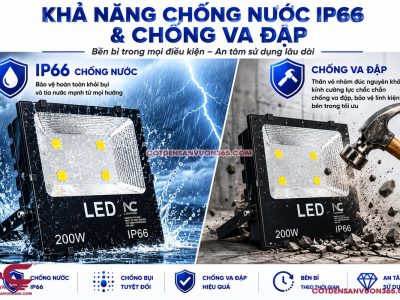 Đèn Pha Led PNC-20 P=200W 21 Đèn Pha Led PNC-20 P=200W