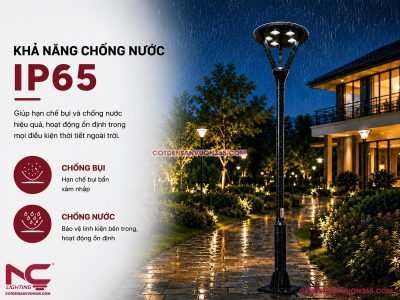 Đèn nấm sân vườn DN29 22 Cột đèn sân vườn DN29
