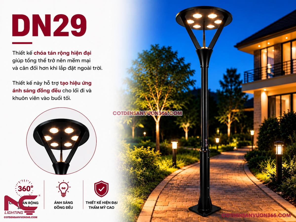 Đèn nấm sân vườn DN29 13 Cột đèn sân vườn DN29