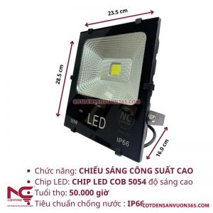 Đèn Pha Led PNC-01 P=50W
