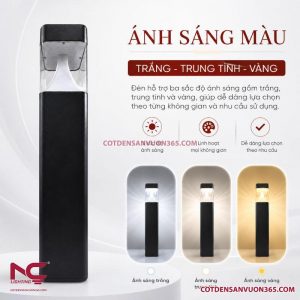 Đèn Nấm Vuông Đầu Nhựa Trong DN19