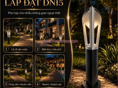 Đèn Nấm Sân Vườn DN15 21 Đèn nấm sân vườn DN15