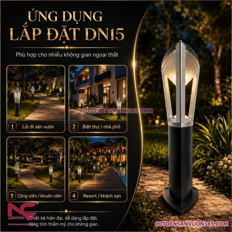 Đèn Nấm Sân Vườn DN15 30 Đèn nấm sân vườn DN15