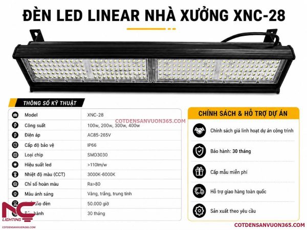 Đèn led nhà xưởng XNC-28