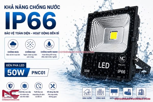 Đèn Pha Led PNC-01 P=50W