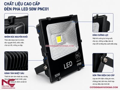 Đèn Pha Led PNC-01 P=50W