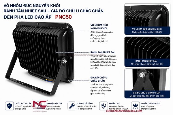 Đèn Pha Led Cao Áp PNC50