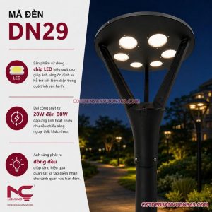 Đèn nấm sân vườn DN29