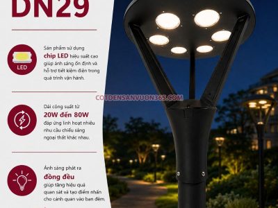 Đèn nấm sân vườn DN29